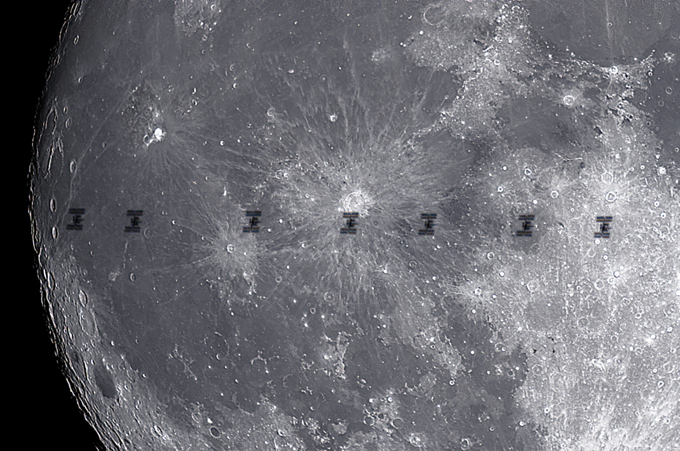 'ISS' Moon Transit
