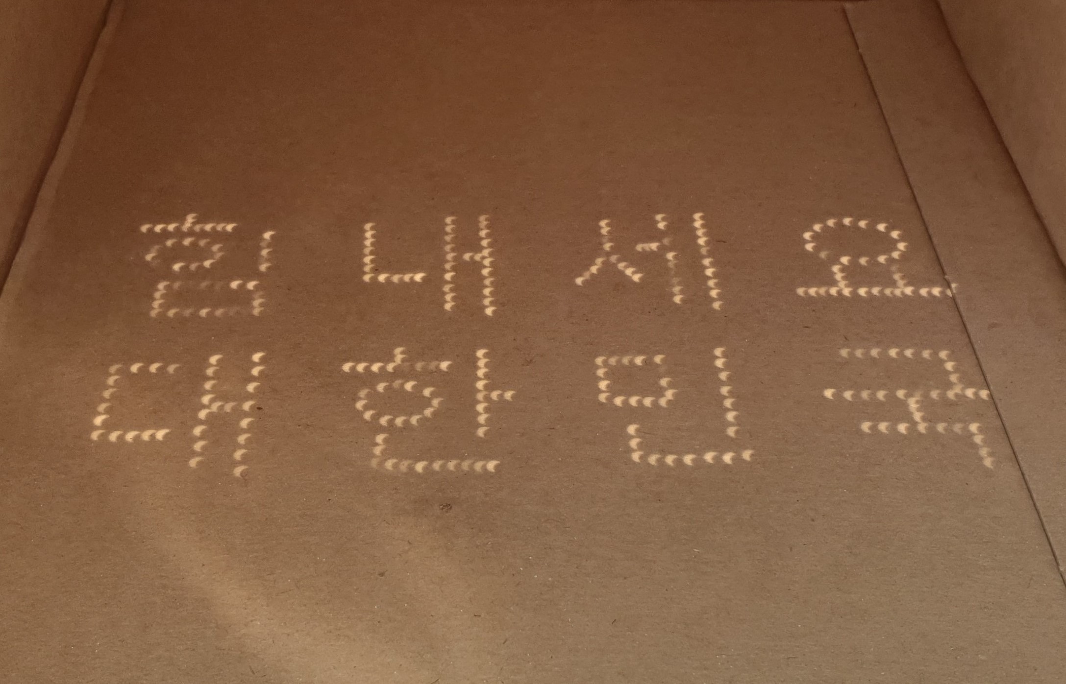 부분일식 사진 2 - 힘내세요 대한민국