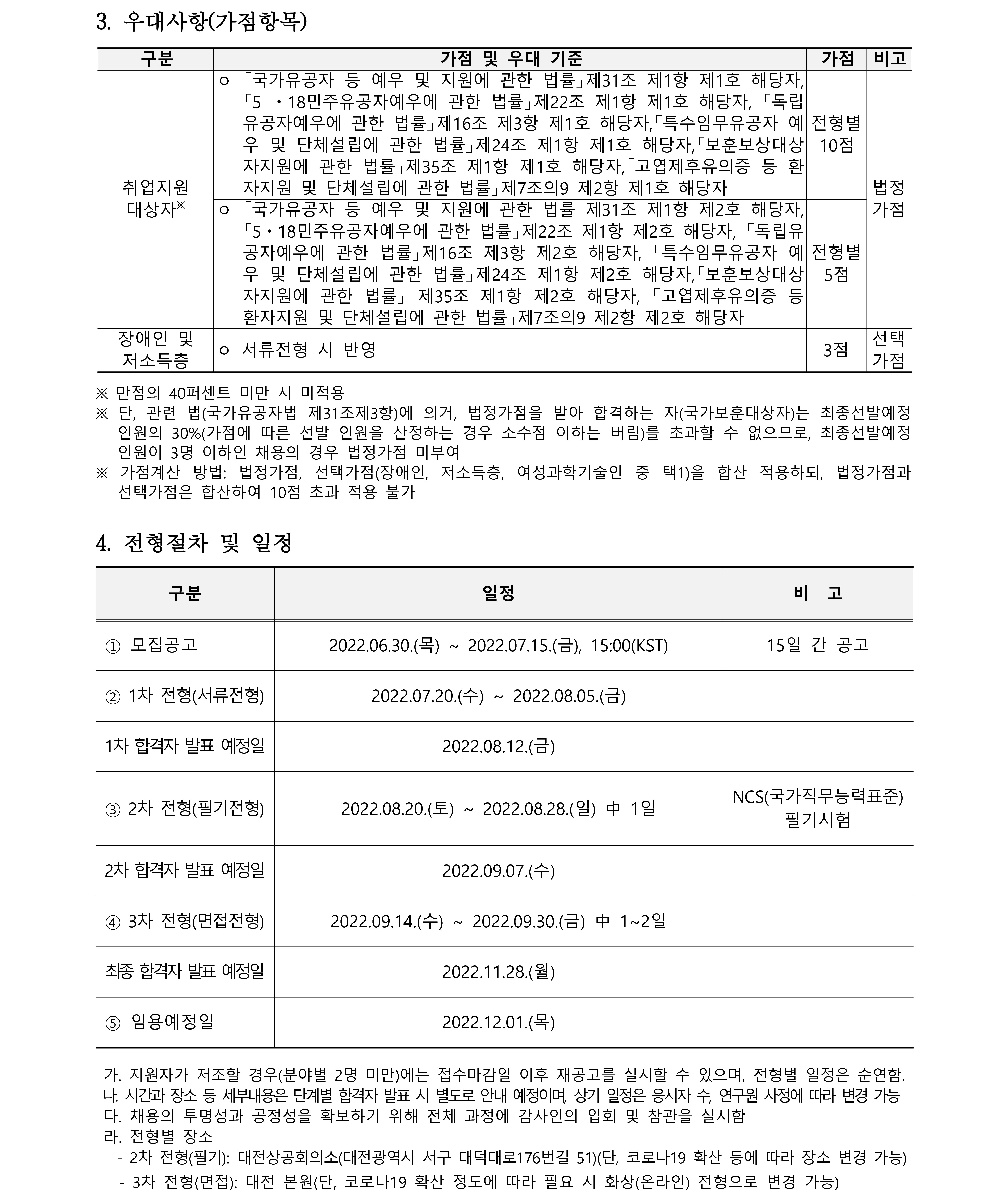 2022년 한국천문연구원 제1차 정규직(행정직) 채용공고문_2