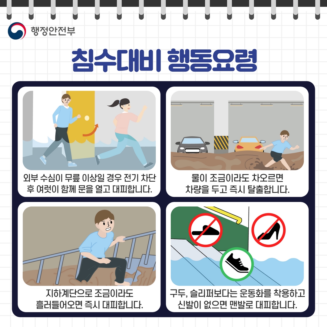 침수대비 행동요령