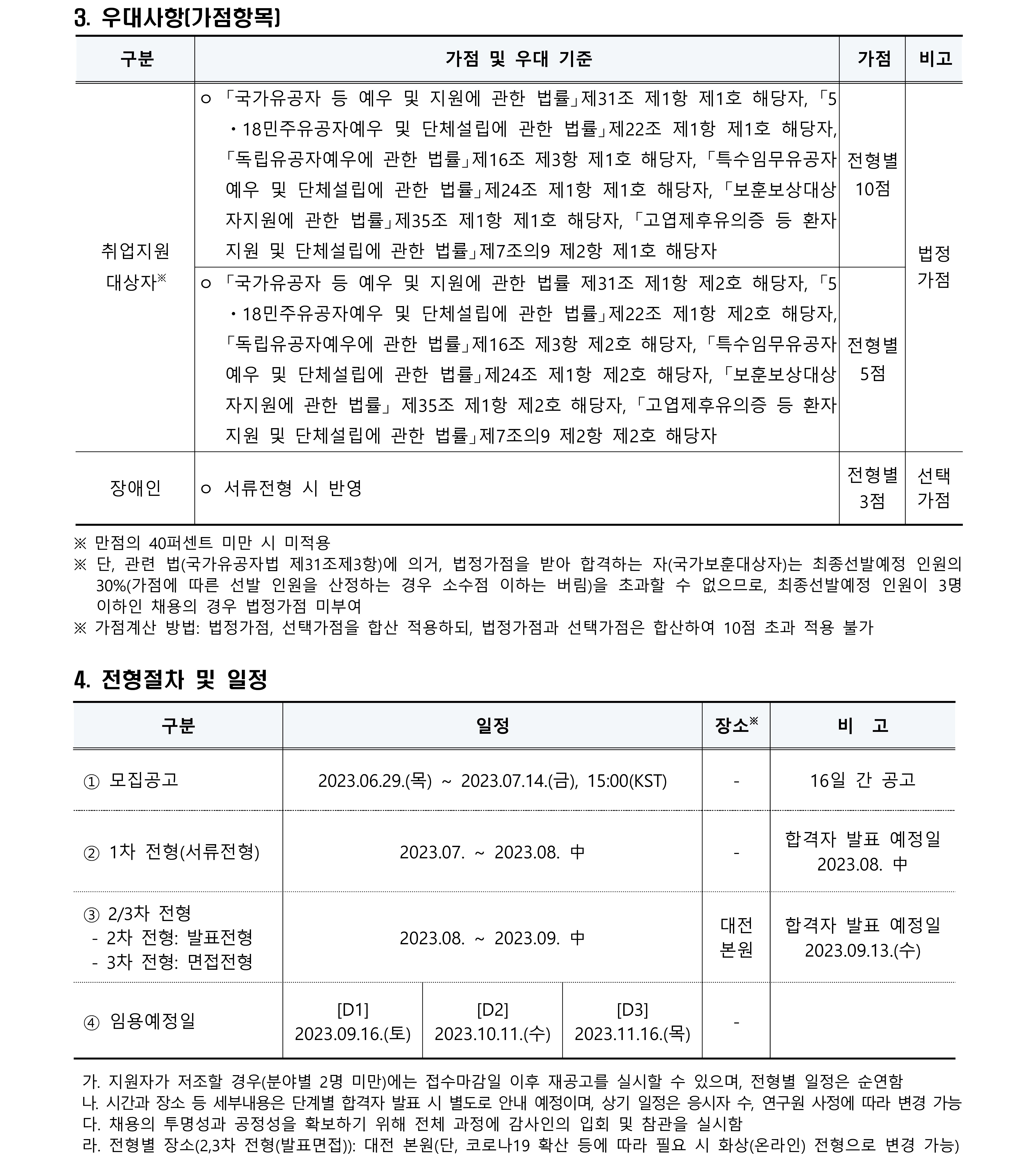 천문연 제1차 육휴대체 계약직 모집공고문2