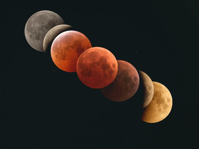 2022년 11월 8일 개기월식 사진