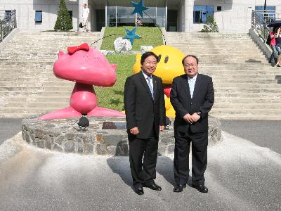 교과부 김중현 차관 방문