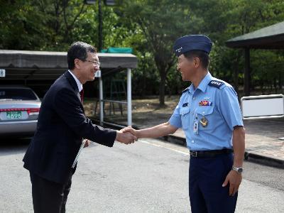 성일환 공군참모총장 내방