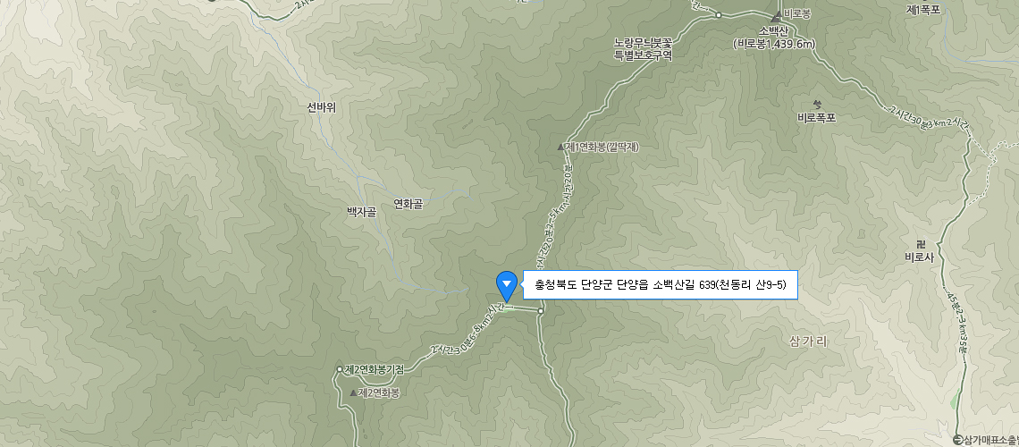 소백산천문대 약도-충청북도 단양군 단양읍 소백산길 639 (천동리 산9-5) 소백산천문대