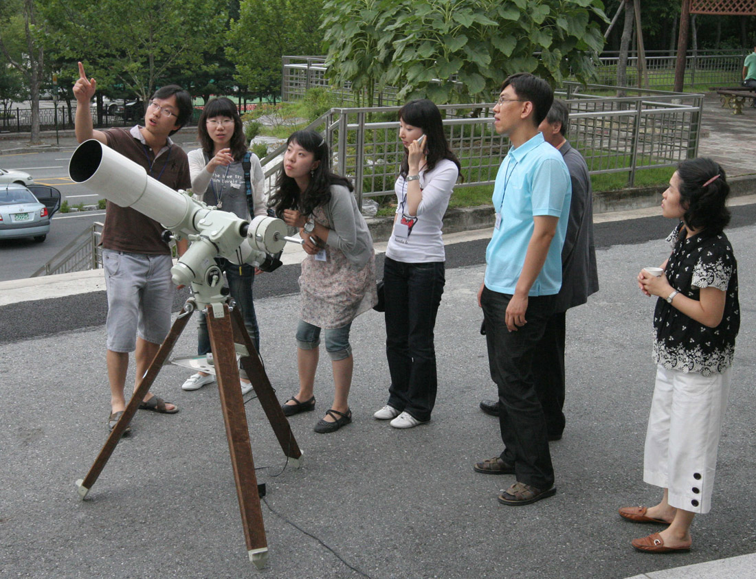 2010 하계 교원천문연수 태양흑점망원경