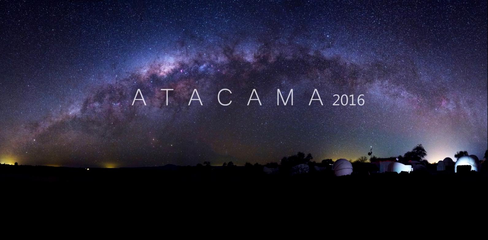 대상수상작인 김호섭 씨의  ‘Atacama 2016’ 동영상 첫 화면
