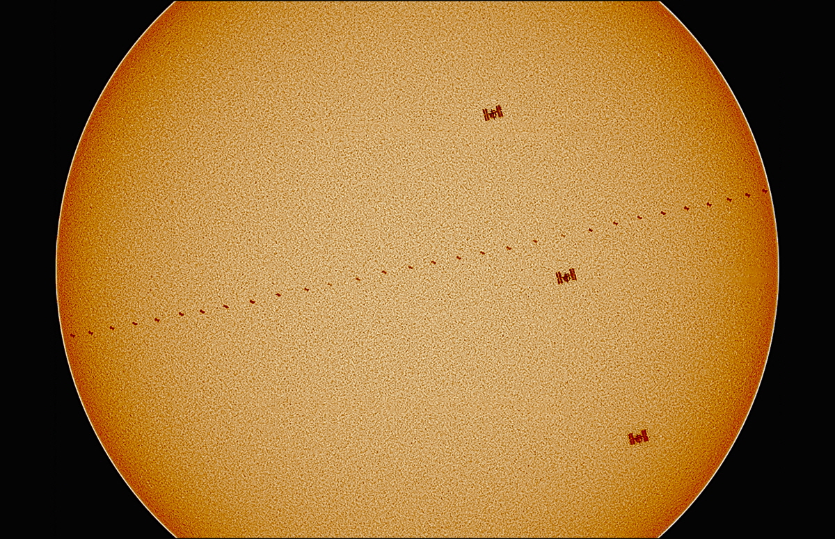  'ISS' Double Solar Transit