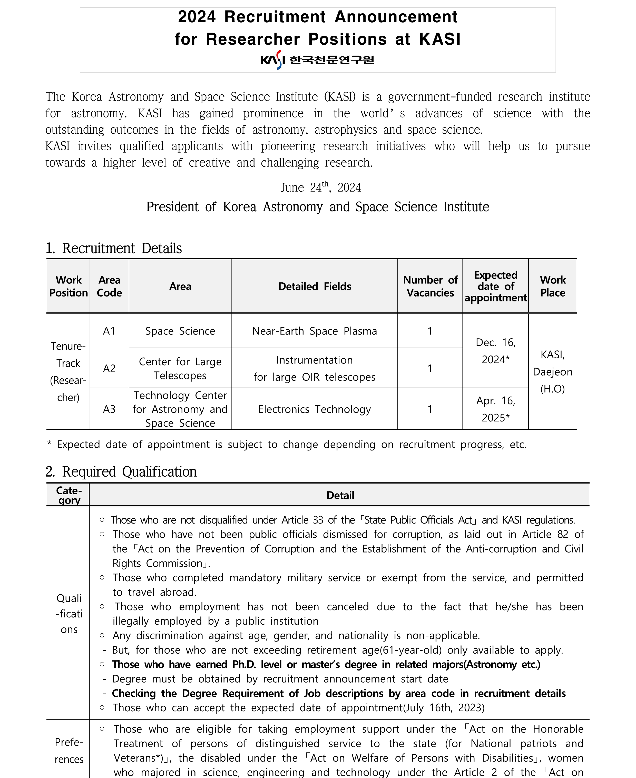 2024년 정규직(연구직) 채용 공고(영문)_1